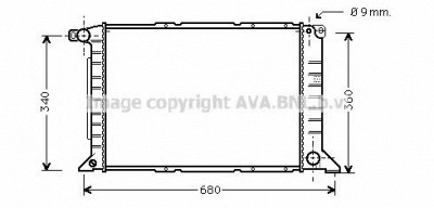 AVA QUALITY COOLING fd2261 -  Радиатор, охлаждение двигателя